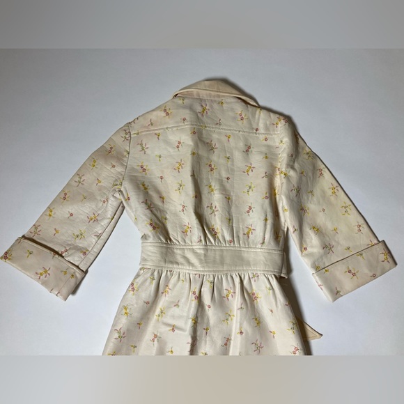 Vintage Jason David embroidered faux leather Trench Coat Size S - Picture 7 of 15